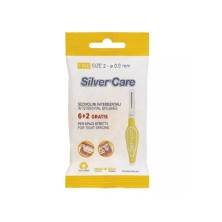 SILVER CARE CEPILLO INTERDENTAL FINO 6+2 U