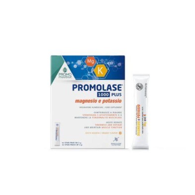 PROMOLASE 1000 PLUS MAGNESIO Y POSTASIO 12 STICK NARANJA