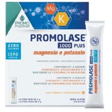 PROMOLASE 1000 PLUS MAGNESIO Y POTASIO 12 STICK NARANJA S/AZUCAR