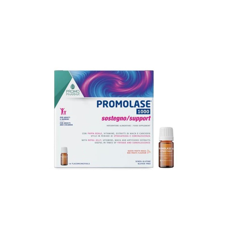PROMOLASE 1000 APOYO 10 FRASCOS FRUTOS ROJOS