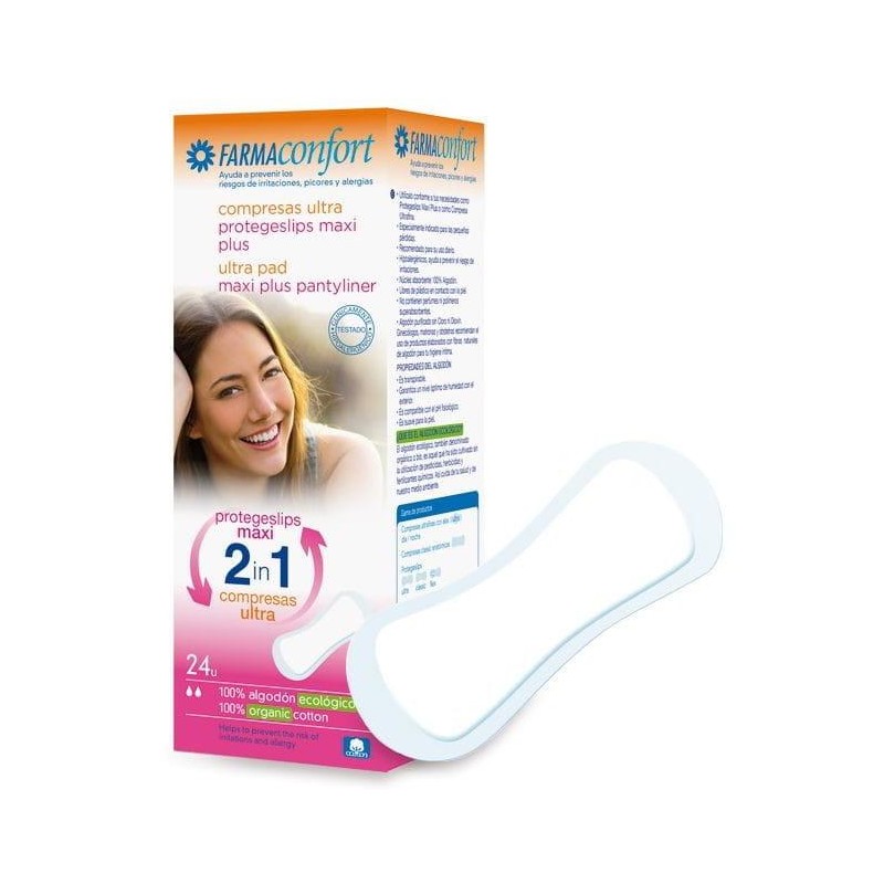COMPRESAS HIGIENICAS FEMENINAS FARMACONFORT 2 EN