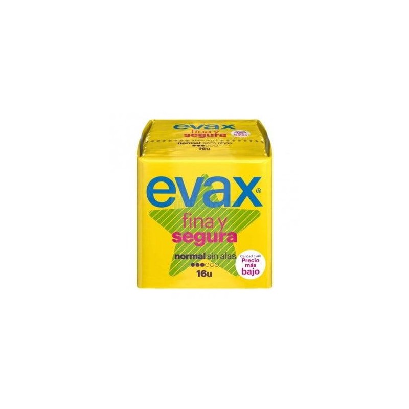 COMPRESAS EVAX FINA Y SEGURA NORMAL 16U