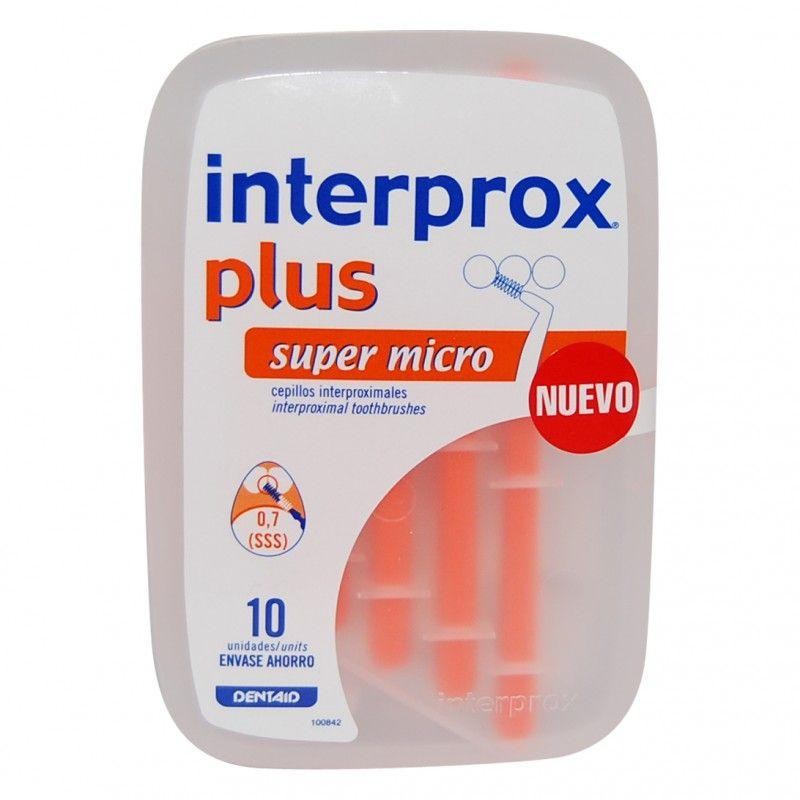 CEPILLO DENTAL INTERPROXIMAL INTERPROX PLUS SUPER MICRO 10 UNIDADES
