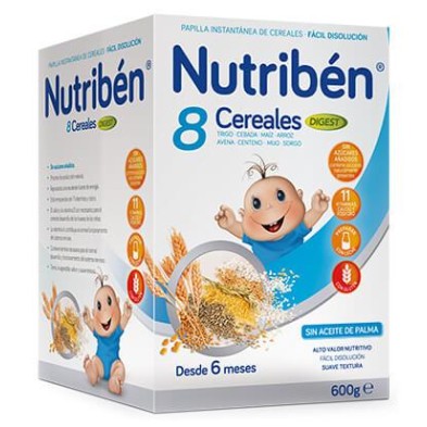 NUTRIBEN PAPILLA 8 CEREALES DIGEST 600 GR