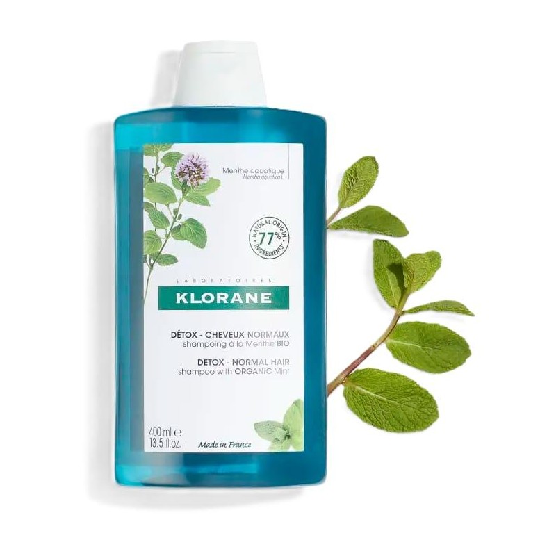 KLORANE CHAMPU A LA MENTA BIO 1 ENVASE 400 ML
