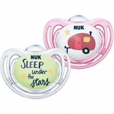 CHUPETE SILICONA NUK HELLO ADVENTURE 0-6 M 2 U