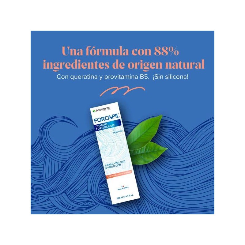 FORCAPIL CHAMPU FORTIFICANTE CON KERATINA 1 ENVASE 200 ML