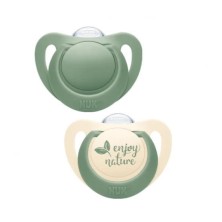 CHUPETE SILICONA NUK NATURE 0 - 6 MESES 2 UNIDADES
