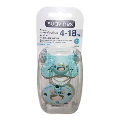 SUAVINEX CHUPETE FUSION ANAT SILIC 4-18 BROCHE
