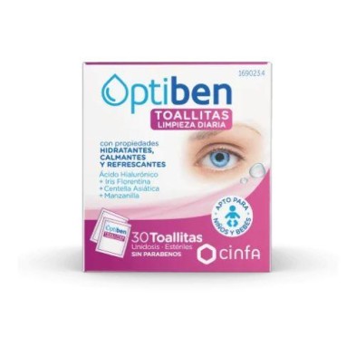 OPTIBEN TOALLITA CON LOCION LIMPIADORA HIGIENE 3