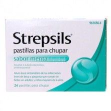 STREPSILS 24 PASTILLAS PARA CHUPAR MENTA