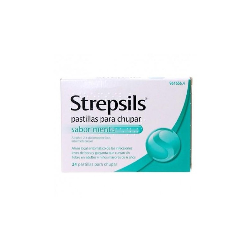 STREPSILS 24 PASTILLAS PARA CHUPAR MENTA