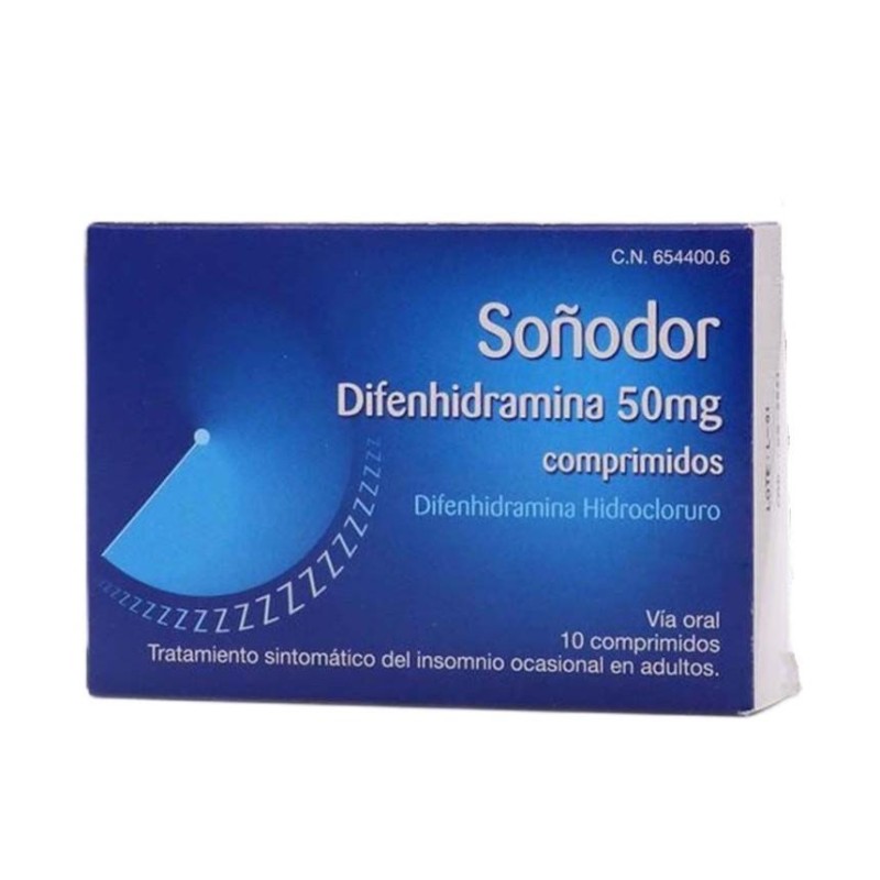 SOÑODOR 50 MG 10 COMPRIMIDOS