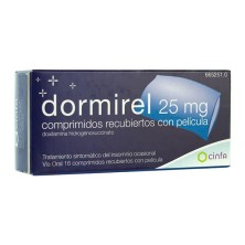 DORMIREL 25 MG 16 COMPRIMIDOS RECUBIERTOS