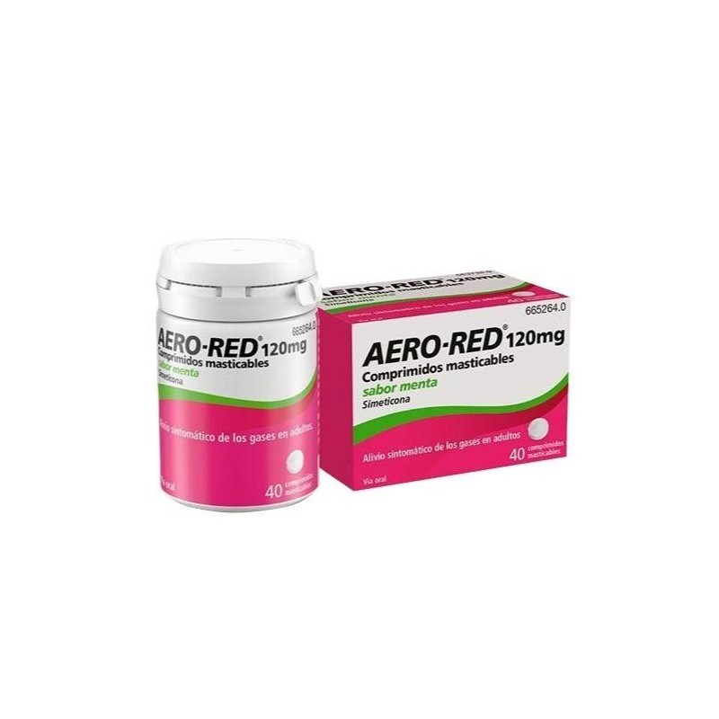 AERO RED 120 MG 40 COMPRIMIDOS MASTICABLES MENTA