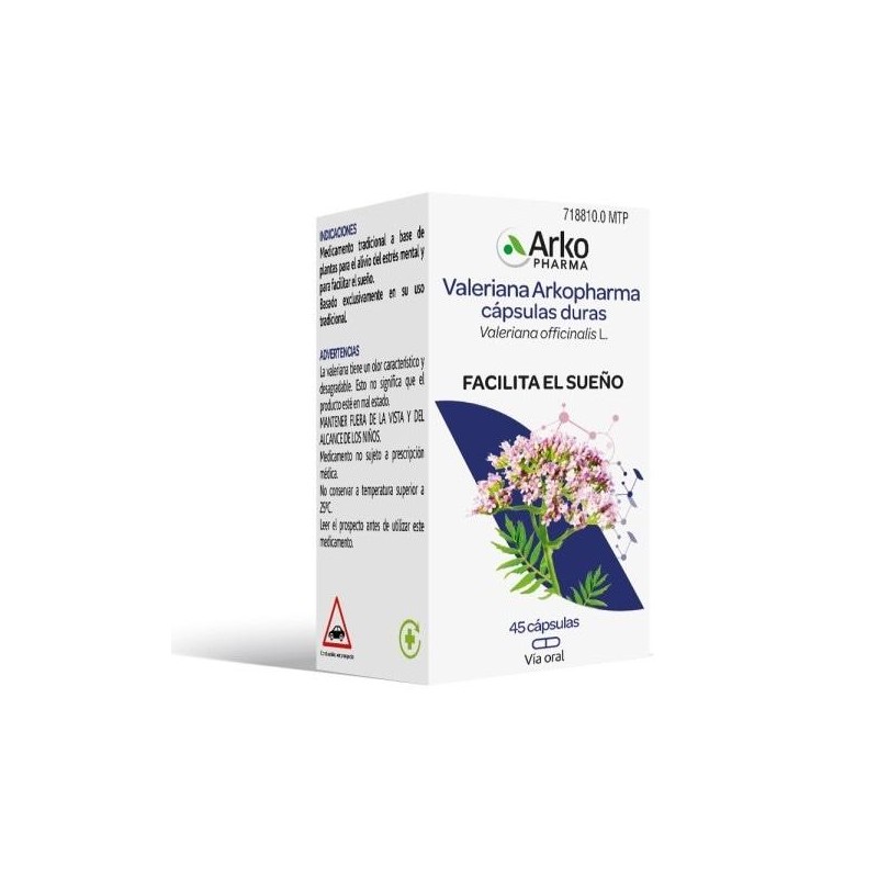 ARKOCAPSULAS VALERIANA 350 MG 45 CAPSULAS