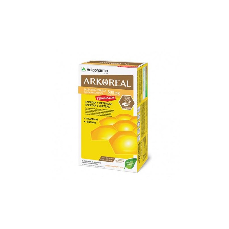 ARKOREAL JALEA REAL 500 MG VITAMINADA 20 AMPOLLAS