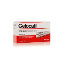 GELOCATIL 650 MG 12 SOBRES SOLUCION ORAL