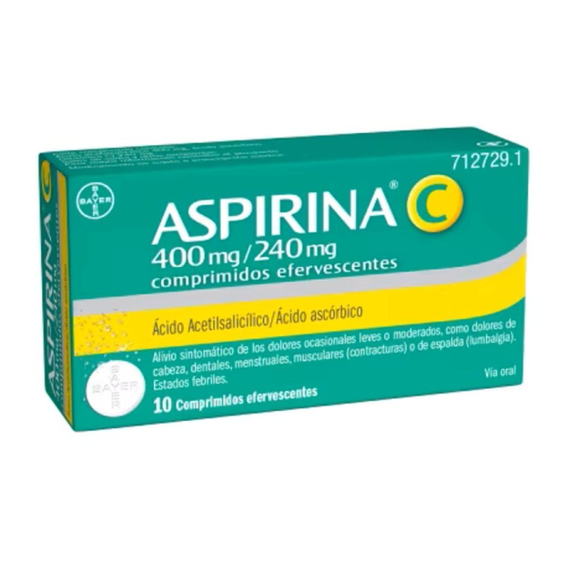 Aspirina C 400/240 Mg 20 Comprimidos Efervescentes
