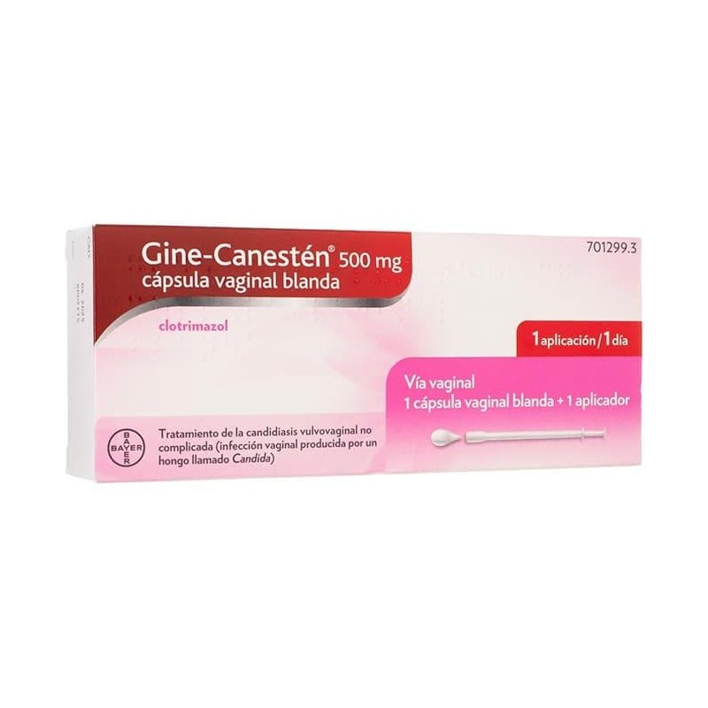 GINE-CANESTEN 500 MG 1 CAPSULA VAGINAL BLANDA