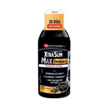 XTRASLIM MAX DRENANTE 1 FRASCO 500 ML SABOR GROSELLA NEGRA
