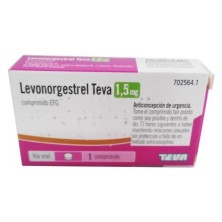 LEVONORGESTREL TEVA EFG 1,5 MG 1 COMPRIMIDO