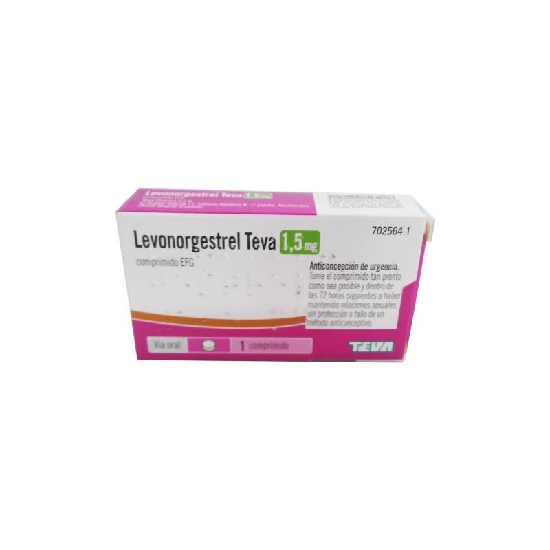 LEVONORGESTREL TEVA EFG 1,5 MG 1 COMPRIMIDO