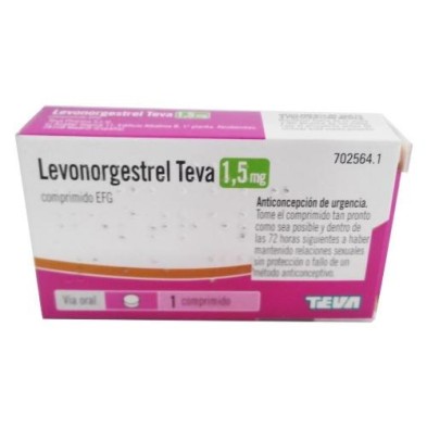 LEVONORGESTREL TEVA EFG 1,5 MG 1 COMPRIMIDO