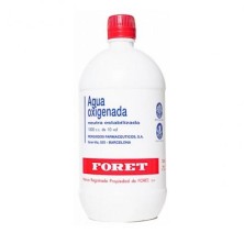 AGUA OXIGENADA FORET 30 MG/ML SOLUCION CUTANEA Y CONCENTRADO PARA SOLUCION BUCAL 1 FRASCO 250 ML