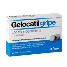 GELOCATIL GRIPE PSEUDOEFEDRINA 20 COMPRIMIDOS