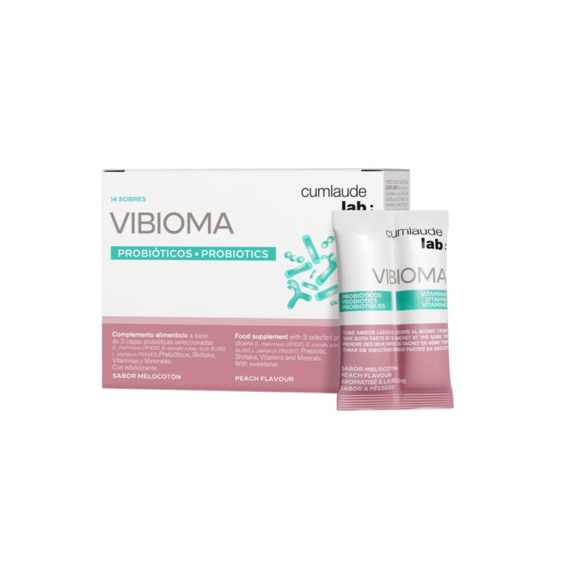 CUMLAUDE LAB: VIBIOMA 14 SOBRES 3 G SABOR MELOCOTON