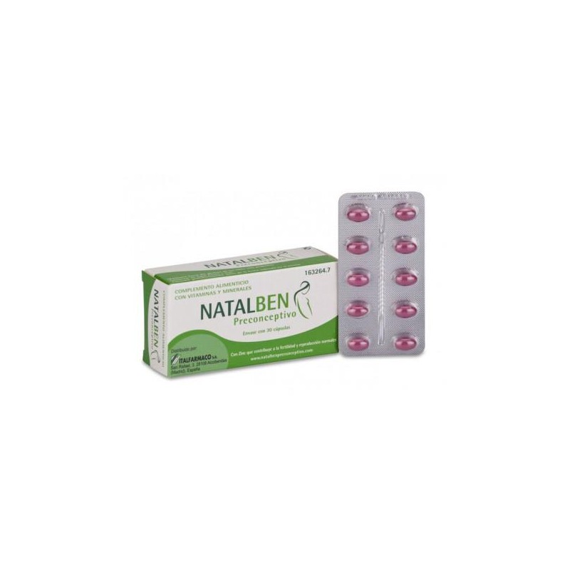 NATALBEN PRECONCEPTIVO 30 CAPSULAS