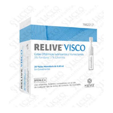 RELIVE VISCO ESTERIL GOTAS OFTALMICAS 0.4 ML 30