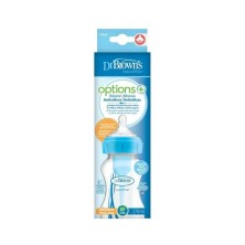 DR BROWNS OPTIONS+ BIBERON BOCA ANCHA AZUL 270 ML