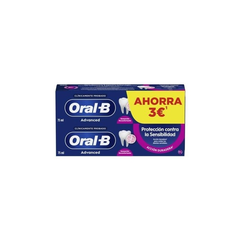 ORAL-B SENSIBILIDAD Y ENCIAS CALM 2 TUBOS 75 ML PACK