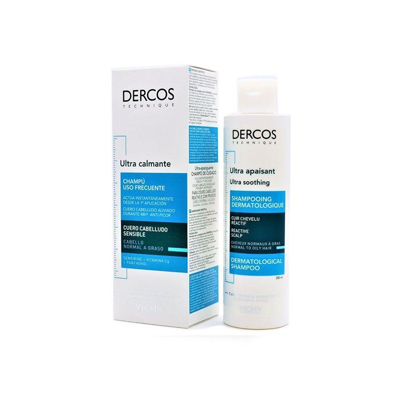 DERCOS TECHNIQUE CHAMPU ULTRA CALMANTE CABELLO N 200 ML