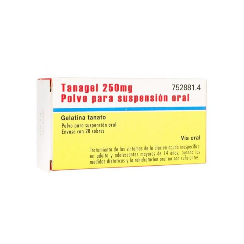 TANAGEL 250 MG 20 SOBRES