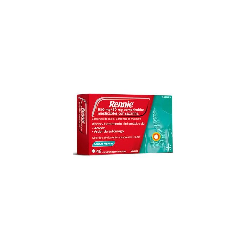 RENNIE 48 COMPRIMIDOS MASTICABLES CON SACARINA