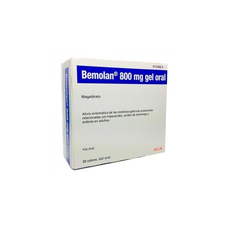 BEMOLAN 800 MG GEL 30 SOBRES