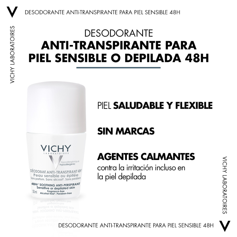 DESODORANTE BOLA PIEL SENSIBLE VICHY 50 ML