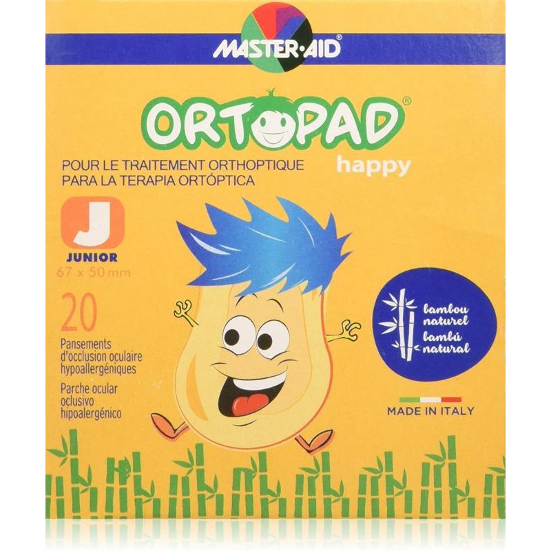 ORTOPAD HAPPY PARCHE OCULAR JUNIOR 20 UNIDADES