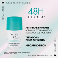VICHY TRATAMIENTO ANTITRANSPIRANTE EFICACIA 48 H ROLL-ON