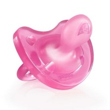 CHUPETE SILICONA ORTHODONTIC CHICCO PHYSIO SOFT GOMA ROSA +0M