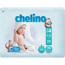PAÑAL INFANTIL CHELINO  T- 4 (9 -15kg) 34UNIDADES