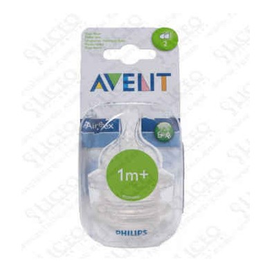 TETINA SILICONA FLUJO LENTO AVENT PHILIPS + 1 M
