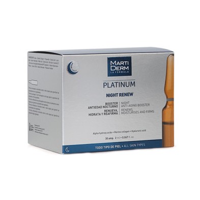 MARTIDERM PLATINUM NIGTH RENEW BOOSTER 30 AMPOLLAS