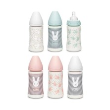 SUAVINEX BIBERON PREMIUM 270 ML CON TETINA REDONDA 3P SILICONA 1 UNIDAD