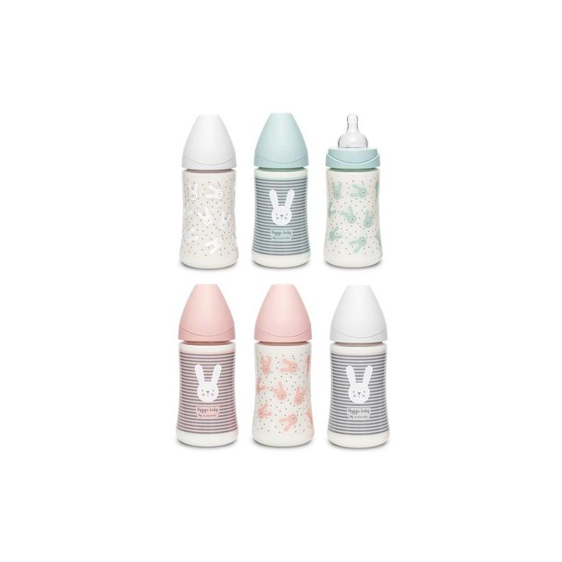 SUAVINEX BIBERON PREMIUM 270 ML CON TETINA REDONDA 3P SILICONA 1 UNIDAD