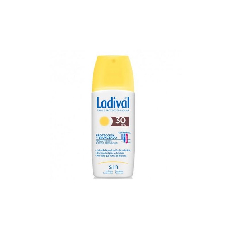 LADIVAL PROTECCION Y BRONCEADO SPRAY FOTOPROTECTOR FPS 30 150 ML