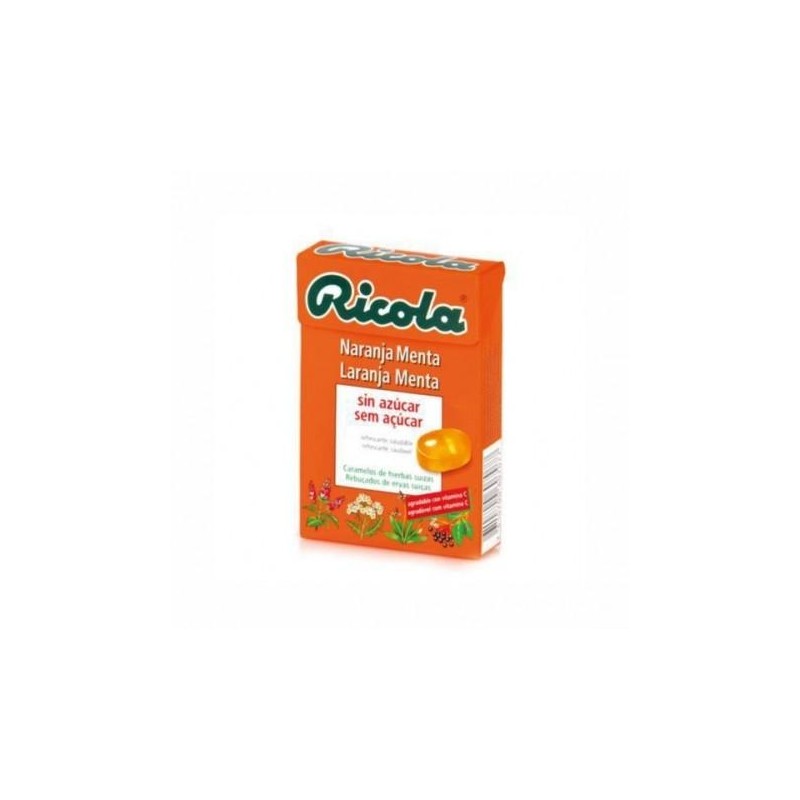 RICOLA CARAMELOS SIN AZUCAR NARANJA 50 G